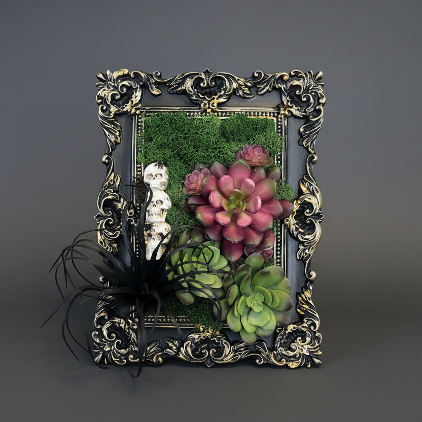 gothic succulents Skull Garden