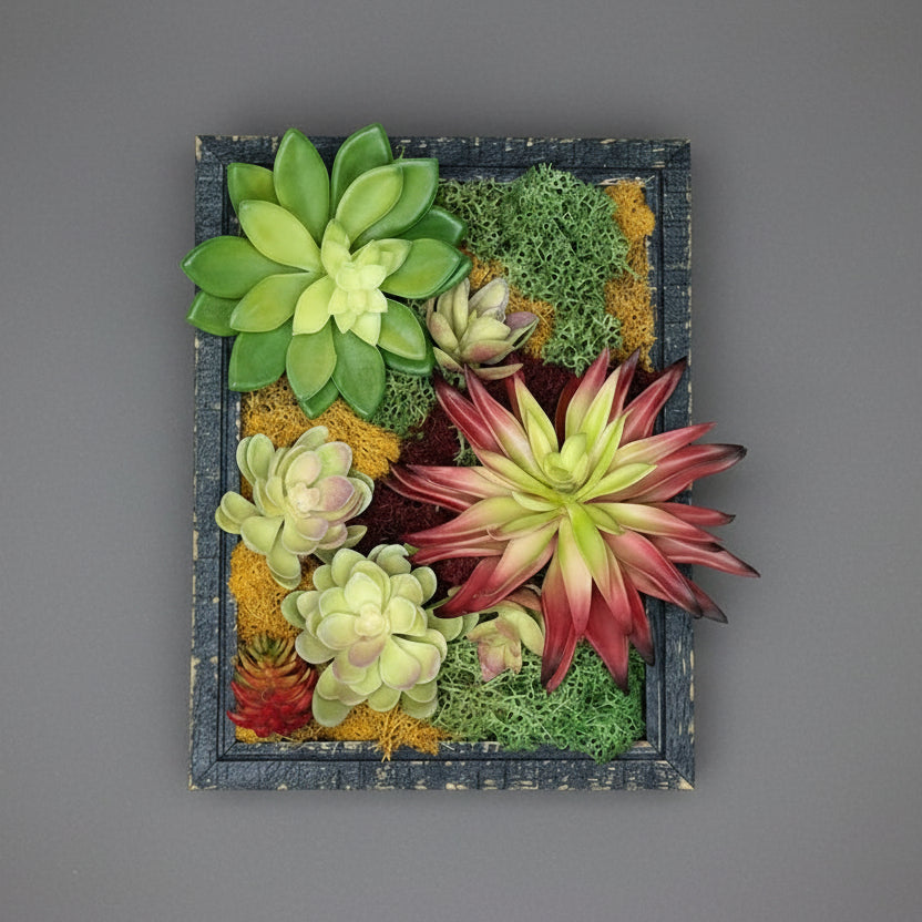 Fall Starburst Centerpiece - Rustic Autumn Succulent Decor | Handcrafted   Wealth 'n Hellness Gallery