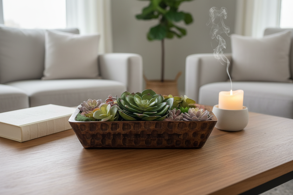 Succulent Cradle Table Centerpiece - Exact Product